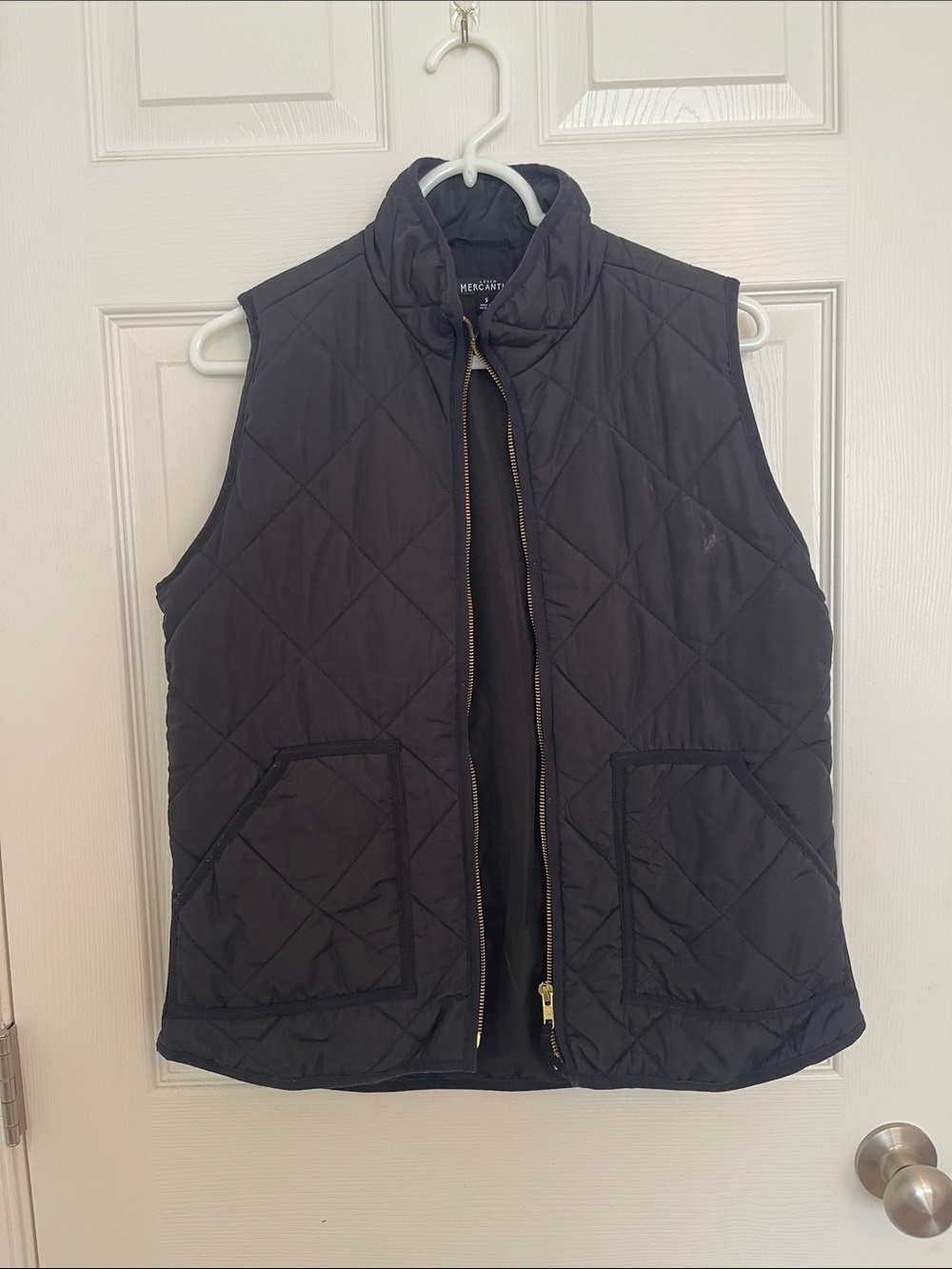 J. Crew Factory  Quilted Black Vest